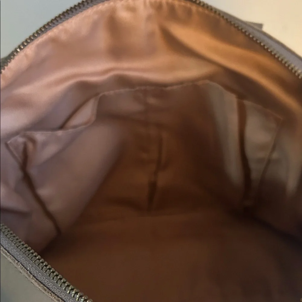 The Sak Laurel Canyon Grey Leather Satchel Tote